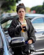 Shenae Grimes pictured leaving a Yoga Class in Hollywood